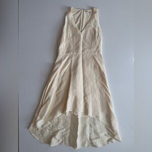 RACHEL Rachel Roy Cream Sleeveless High Low Dress